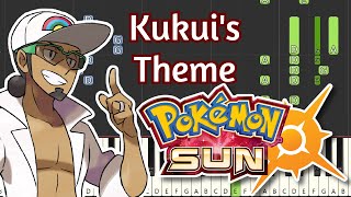 Kukuis Theme  Pokemon Sun and Moon  Piano Tutorial [upl. by Fromma]