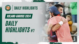 Daily Highlights 7  RolandGarros 2024 [upl. by Winne565]