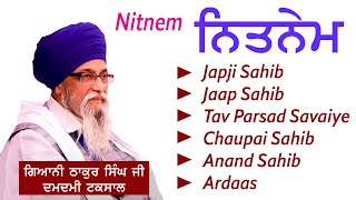 NITNEM SAHIB DA PATH ਨਿਤਨੇਮ ਸਾਹਿਬ ਦਾ ਪਾਠ GIANI THAKUR SINGH JI [upl. by Ecallaw766]