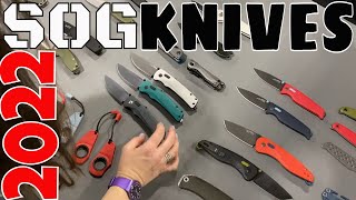 NEW SOG Knives 2022  Latest model overview from Shot Show [upl. by Brosine]