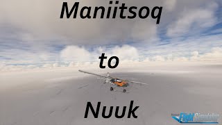 Final leg to Nuuk in the Pilatus Porter PC6 MSFS2020 Greenland Bushtrip Part 6 [upl. by Annirac26]