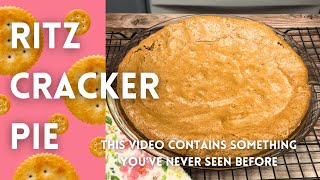 Ritz Cracker Pie  Amish Recipe Collaboration  Ginger Snap Kitchen [upl. by Suzetta6]