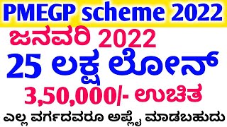 PMEGP Loan in Kannada  prime minister employment generation program  PMEGP eligibility PMEGP 2022 [upl. by Rafe970]