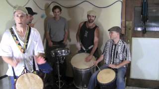 Brazil Samba Raggae with Djembe and Sabar Part on Djemebe [upl. by Lopes]