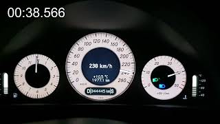 Mercedes E420 CDI acceleration 0250kmh [upl. by Eisserc]