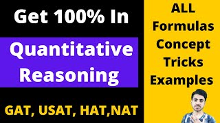 Quantitative Reasoning Complete Portion Formulas Concept Examples NTS GAT NAT USAT GMAT HAT [upl. by Yeslrahc]