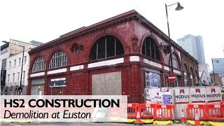 HS2 Euston Demolition Works [upl. by Lenahc]