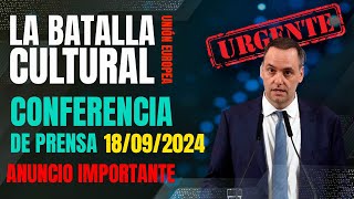 URGENTE CONFERENCIA DE ADORNI 18092024 a los gritos con periodsta zurdo [upl. by Tehcac79]