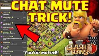 Clash of Clans  Clan chat MUTE TRICK pushing to legends 1 [upl. by Anehs]