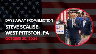 Steve Scalise  West Pittston PA  October 30 2024 [upl. by Suolhcin725]