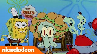 SpongeBob Kanciastoporty  TĹ‚usty Krab Najlepsze momenty  Nickelodeon Polska [upl. by Gamin143]