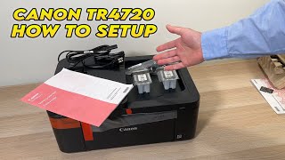 How to Setup Canon PIXMA TR4720 Printer For the First Time Connect to PC amp Scan [upl. by Odidnac668]