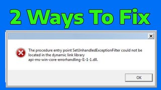 How To Fix The Procedure Entry Point BCryptHash Could Not Be Located mcUICntexe [upl. by Marcello]