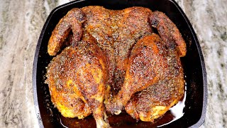 Best Ever Oven Baked Chicken How To Bake A Whole Chicken Easy [upl. by Kenji858]