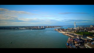 Spinnaker Tower4K aerial promo2 [upl. by Ledda]