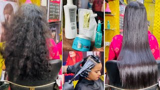 L’Oreal hair smoothening Treatment Permanently full process in Hindi  Keratin Treatment Tutorial [upl. by Ariaj567]