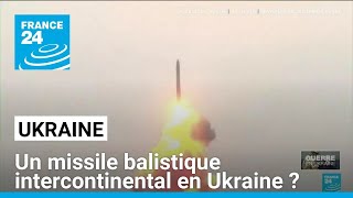 LUkraine accuse Moscou de lavoir frappée avec un missile balistique intercontinental [upl. by Ettelloc223]