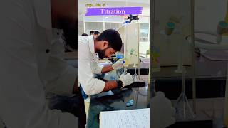 Practical 🧪 pharmacy titration lab viral shorts trending pharmacist 😍 pharmsohard [upl. by Atinob]