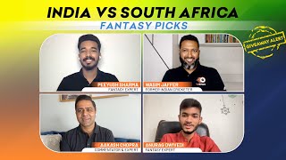 IND vs SA T20 Fantasy Picks amp Preview  VUSport Scouts ft W Jaffer A Chopra Anurag D Peeyush S [upl. by Yarazed396]