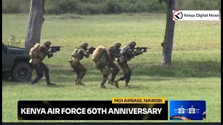 Military Might Kenya Air Force Rapid Response Unit Showcases Their Combative Skills infront of Ruto [upl. by Charron]