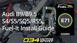 How to Install FuelIt Ethanol Content Sensor in B9B95 Audi S4 S5 SQ5 or RS5  034Motorsport [upl. by Tips438]