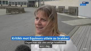 Kritiserer Equinor for utleie av Arbeidsbrakker til Arbeidere som utfører oppdrag for dem på melkøya [upl. by Ayanad]