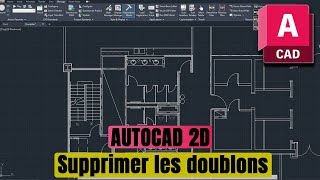 Comment Supprimer les DOUBLONS sur AutoCAD [upl. by Aerdnek]