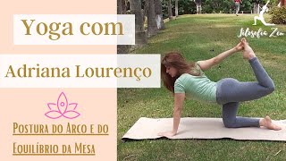 Yoga Postura do Arco e do Equilíbrio da mesa Filosofia Zen [upl. by Teressa]