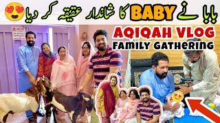 Baby Aqiqah ❤ Ceremony With Family  Ramish Ch Vlogs  BaBa Food RRC [upl. by Alburga785]