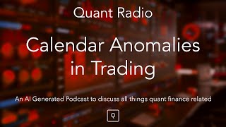 Quant Radio Calendar Anomalies in Trading [upl. by Karon]