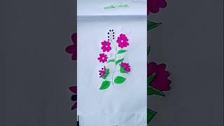 How To draw a Flower drawing Very easy drawing  Nokshi katar Dijain  new  vairal  new  Video [upl. by Elumas]