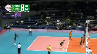 FEU ENDS long rally vs DLSU 💥  UAAP SEASON 86 MEN’S VOLLEYBALL [upl. by Ellehsar750]