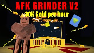 BEST AFK GRINDER IN BUILD A BOAT FOR TREASURE Gold Block Every Time [upl. by Ylurt]