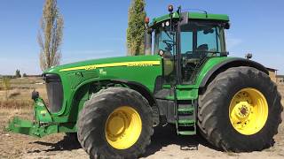 John Deere 8520 tractor Sound  Technical data [upl. by Aekim730]