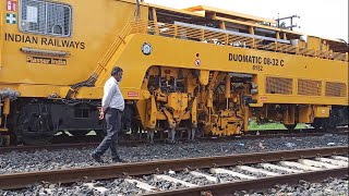 Plasser India Duomatic 0832 C Tamper and Stabiliser Machine at Work ll Indian Railway ll [upl. by Georglana]