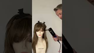 How to Curl Synthetic Wigs with Hot Tool [upl. by Aidne186]