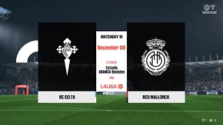 FC 25  RC Celta 0  3 RCD Mallorca  LaLiga EA Sports  MD 16  2425 [upl. by Lyndes]