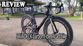 SAVADECK Carbon Fiber Road Bike Review  Is this bike worth your money [upl. by Assilym]