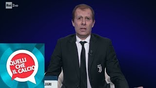 Massimiliano Allegri Ubaldo Pantani in collegamento  Quelli che il calcio 10022019 [upl. by Cadal]