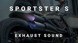 HarleyDavidson Sportster S Exhaust Sound by Cobra Sport Exhausts  Aggressive Sound and Performance [upl. by Ardnak195]