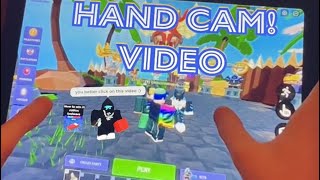 Roblox Bedwars HAND CAM on mobile [upl. by Lobel]