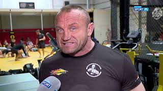 Mariusz Pudzianowski poznał rywala na KSW 59 quotJak się na mnie położy to mamo ratujquot [upl. by Affra]