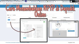 cara menambahkan NPYP  Nomor Pokok Yayasan Pendidikan di dapodik online paud [upl. by Terrie]