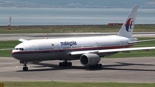 Malaysia Airlines Boeing 777200ER 9MMRO Takeoff from KIX 24L [upl. by Tarkany963]