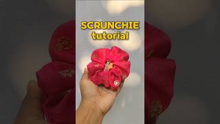 How to make a scrunchie  tutorial scrunchies tutorial diyscrunchies [upl. by Procora]