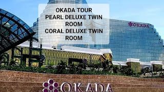 Okada Manila Tour Coral deluxe twin room  Pearl deluxe twin room tour hotel okada [upl. by Anyrtak702]