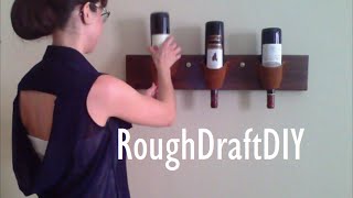 How to make a wine rack  by RoughDraft DIY [upl. by Llegna]