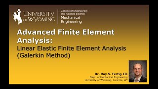 12 Linear Elastic Finite Element Analysis Galerkin Method [upl. by Gine]