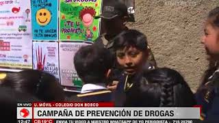 Campaña de prevención de drogas en el colegio Don Bosco en La Paz [upl. by Sybil]