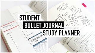 BULLET JOURNALING for STUDENTS  university study planner  exam spreads [upl. by Warenne]